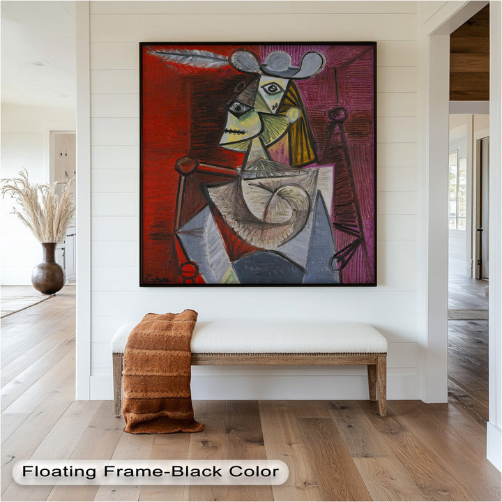 Knight of Angled Dreams – Picasso Cubist Oil Painting
