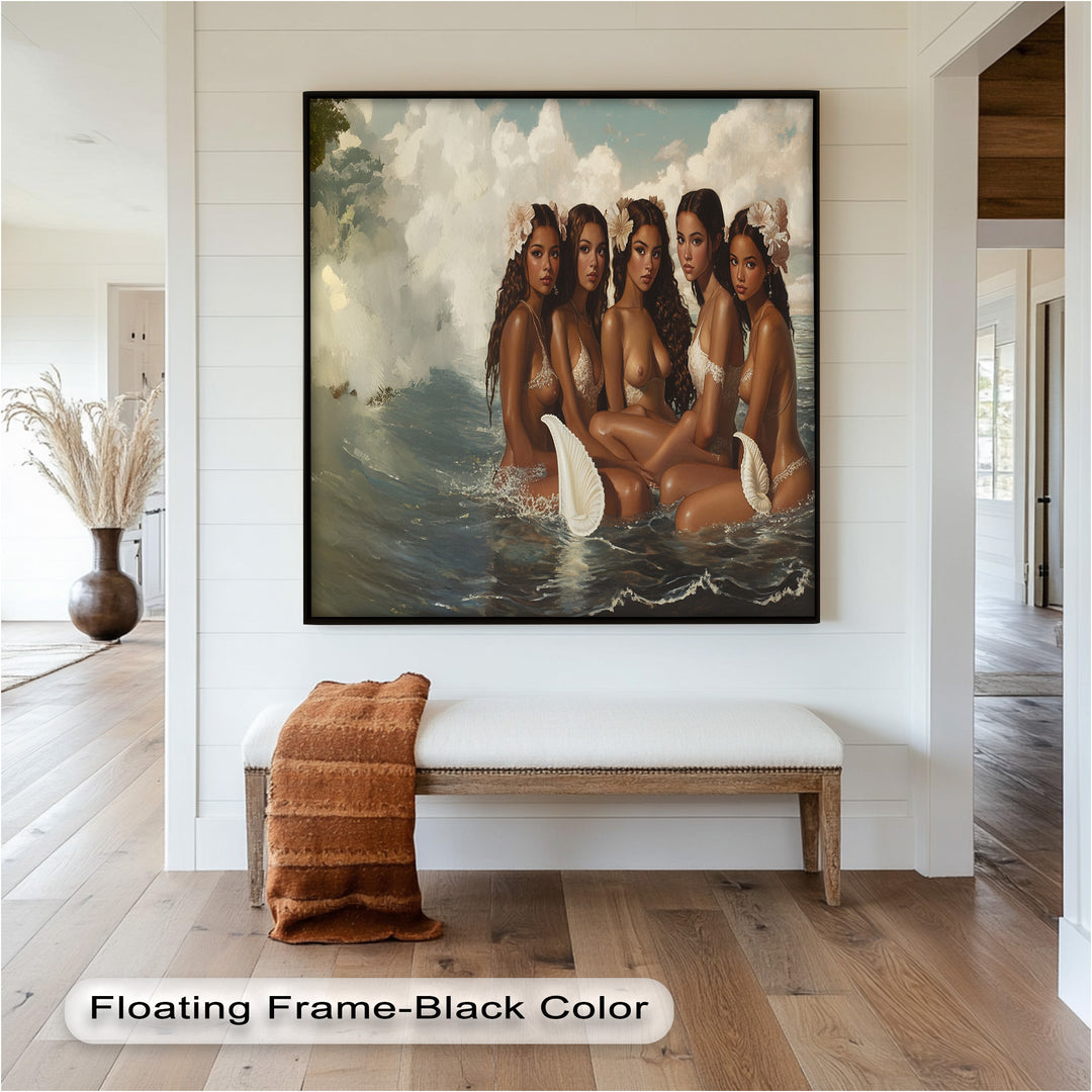 Daughters of the Tide – Mythical Sirens in a Renaissance Oil Painting