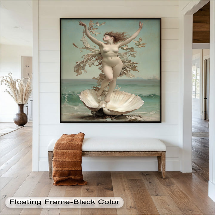 Ethereal Awakening – Renaissance Venus Rising Oil Painting