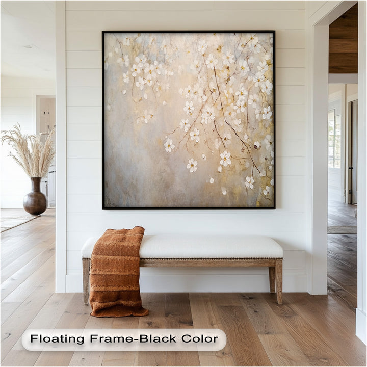 Delicate Blossom Branch – Floral Oil Paintings