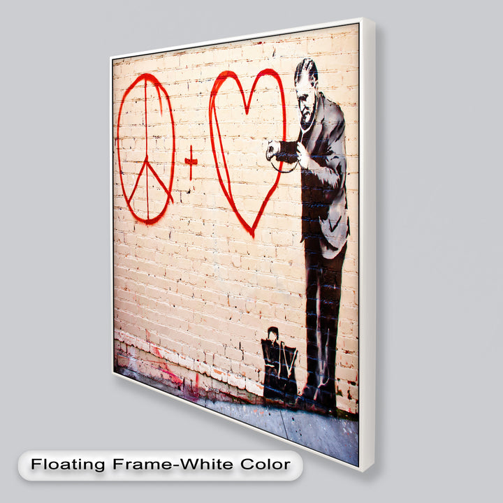 Peace + Love Equation – Banksy Oil Painting
