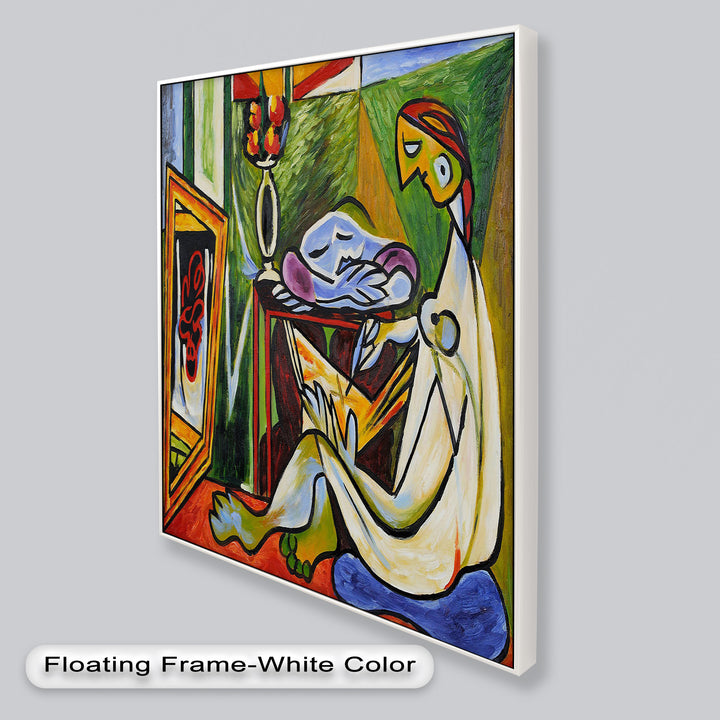 Artist and the Dream – Abstract Interior Scene Picasso Oil Painting
