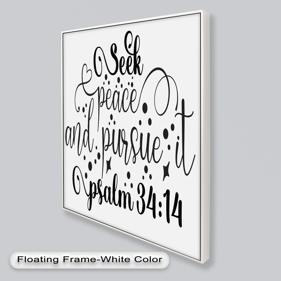 Seek Peace and Pursue It – Psalm 34:14 Bible Oil Paintings