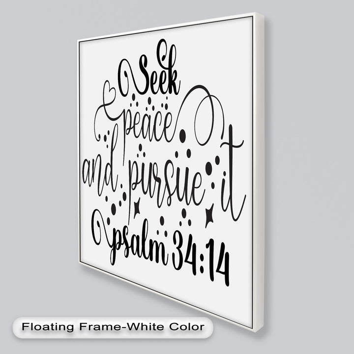 Seek Peace and Pursue It – Psalm 34:14 Bible Oil Paintings