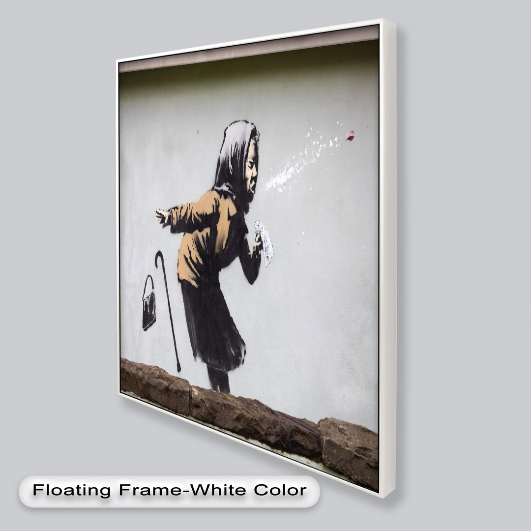 The Power of a Sneeze – Banksy Oil Painting
