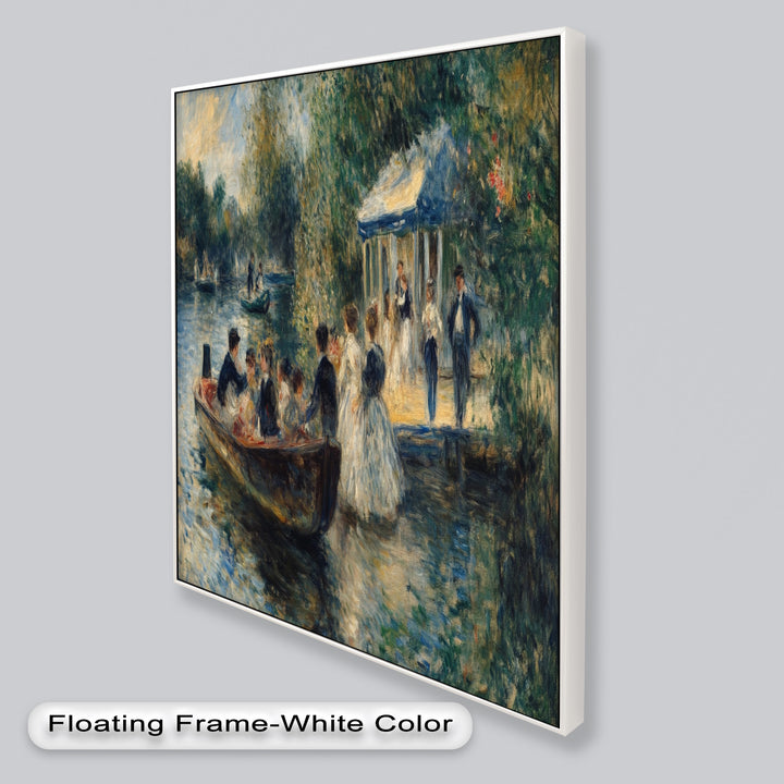 Afternoon Gathering by the River – Impressionist Oil Painting