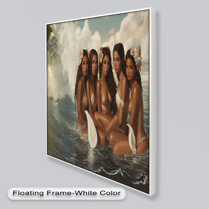 Daughters of the Tide – Mythical Sirens in a Renaissance Oil Painting