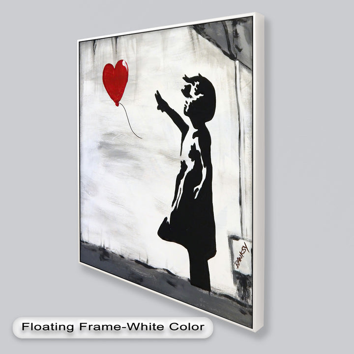 Girl with Heart Balloon – Banksy Oil Painting