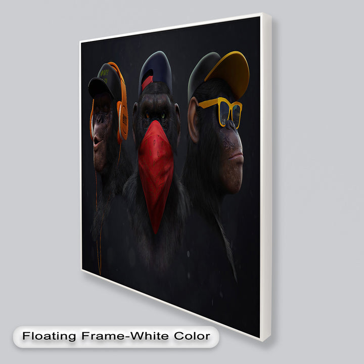 Urban Evolution – Streetwise Chimp Collective Banksy Oil Painting