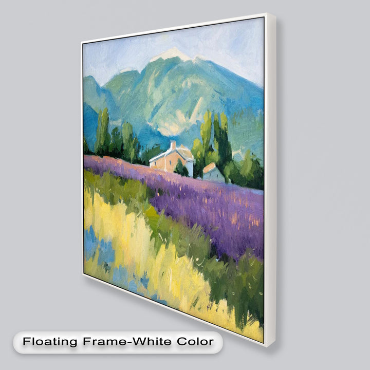 Lavender Fields in Provence – Impressionist Landscape Oil Painting