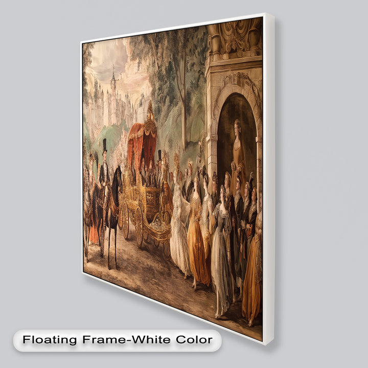 Royal Carriage Procession – Grand Baroque Parade Oil Painting