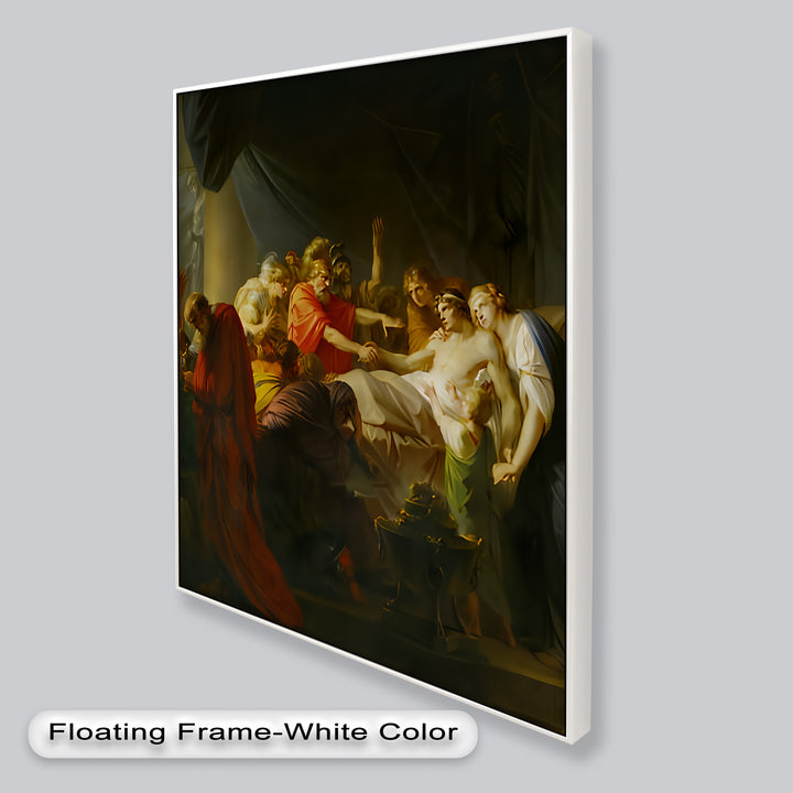 The Death of a Hero – Last Breath of Virtue Classicism Oil Painting