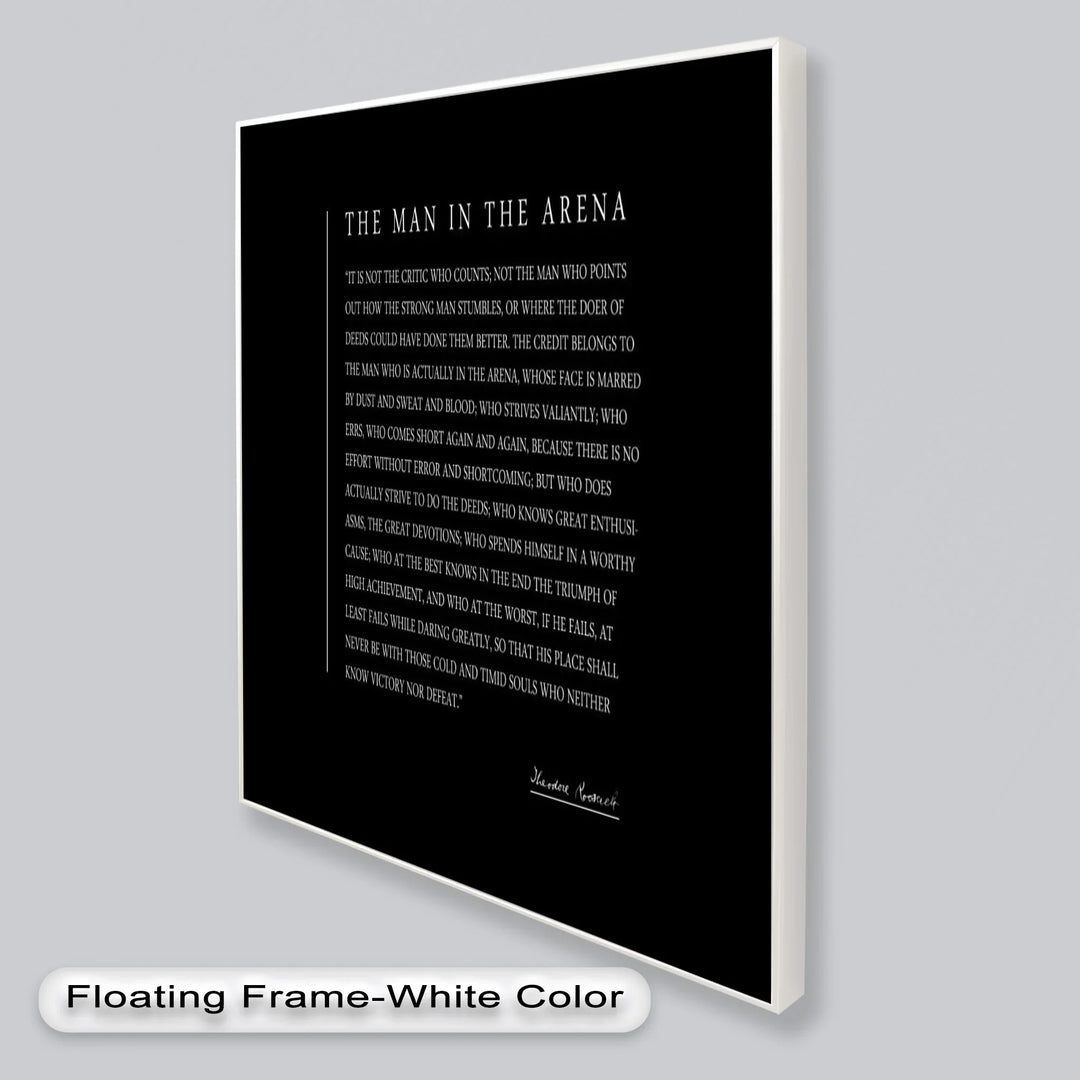 The Man in the Arena – Inspirational Quote Oil Painting - MyPhotoStation
