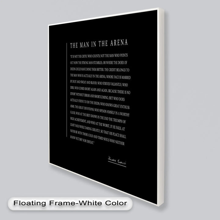 The Man in the Arena – Inspirational Quote Oil Painting - MyPhotoStation
