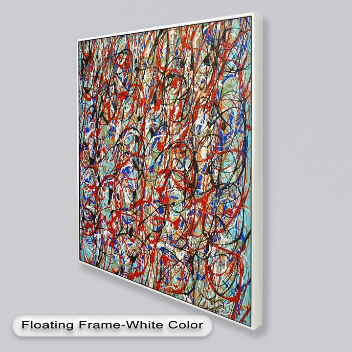 Energetic Abstract Expressionist Wall Art – Modern Oil Painting