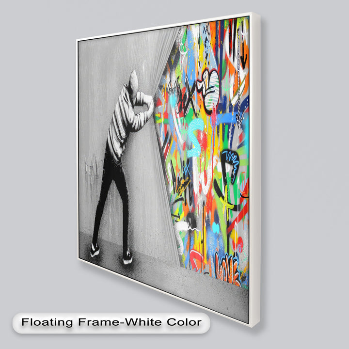 Unveiling the Chaos – Banksy Oil Painting