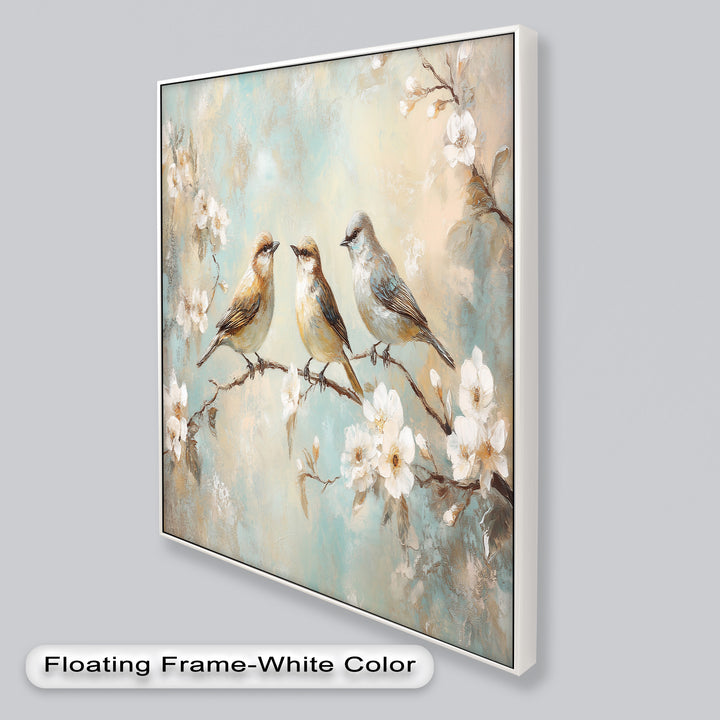 Springtime Songbirds – Animal Oil Painting