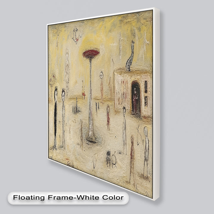 Whispers of the Playground – Dreamlike Surrealist Oil Painting