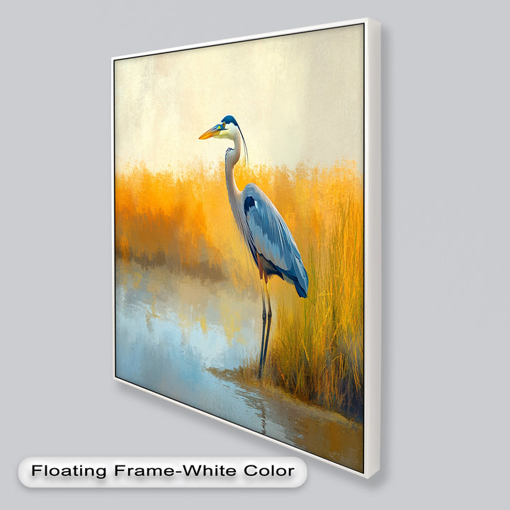 Blue Heron by Autumn Marsh – Animal Oil Painting
