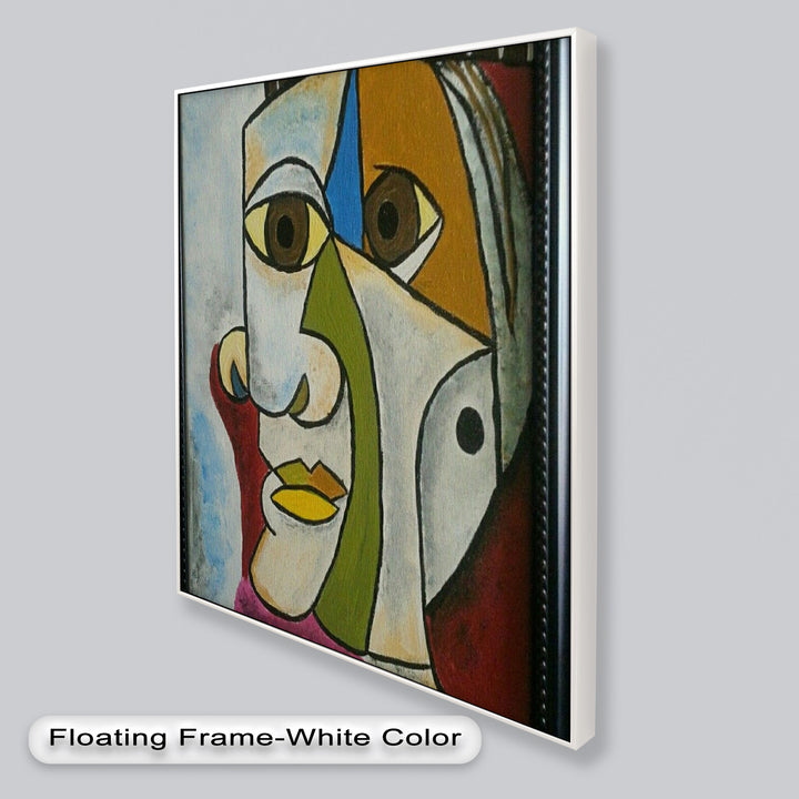 Fragmented Persona – Geometric Abstract Picasso Oil Painting