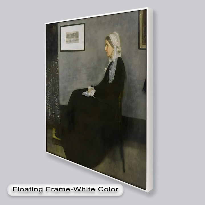 A Quiet Devotion – Seated Woman in Black Historic Oil Painting