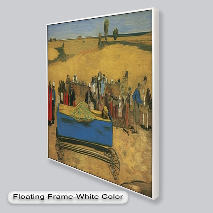 The Funeral Procession – Symbolic Historic Oil Painting