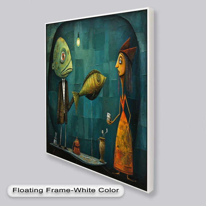 The Offering – Surreal Tea Exchange Picasso Oil Painting