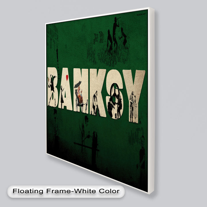 Urban Icons Collide – Banksy Tribute Oil Painting