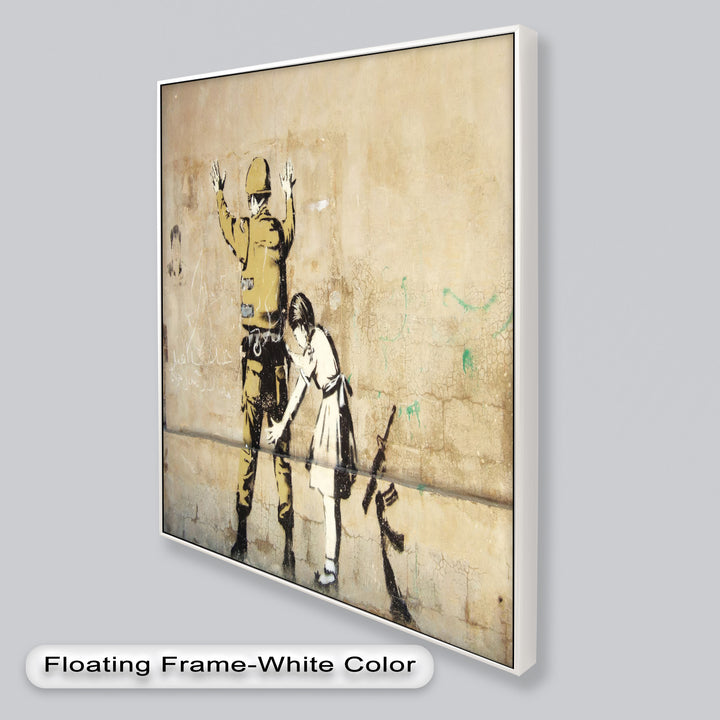 Innocence in Control – Banksy Oil Painting