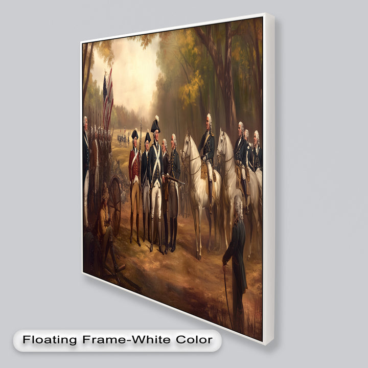 Command and Honor – Revolutionary Army Oil Painting
