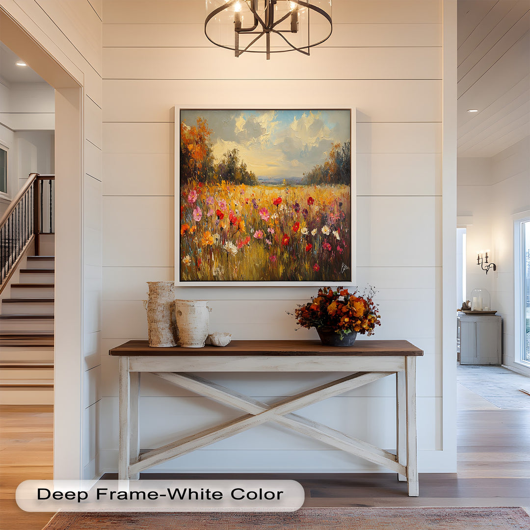 Wildflower Field – Floral Oil Painting
