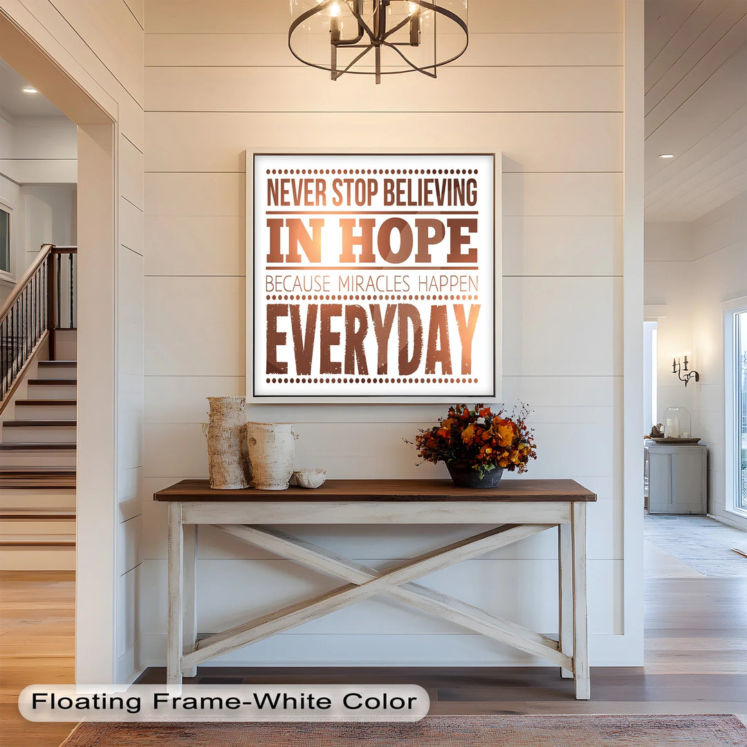 Believe in Hope – Motivational Oil Painting - MyPhotoStation