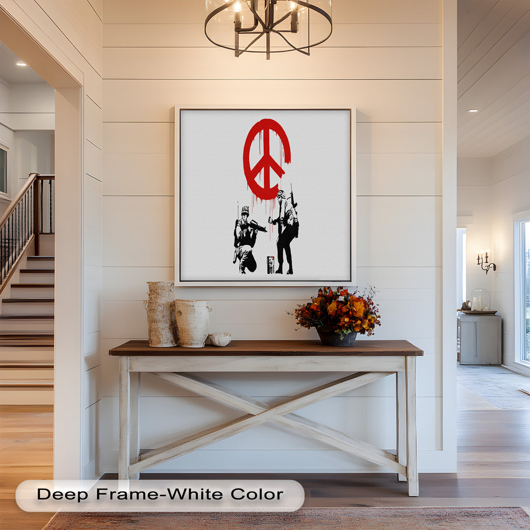 Peace Spray – Banksy Oil Painting