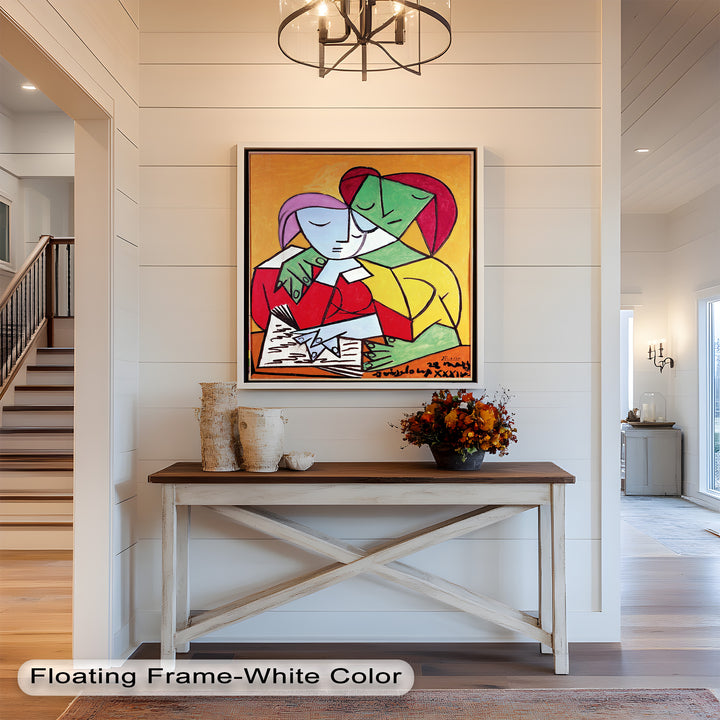Harmony in Study – Embrace of Minds Picasso Oil Painting