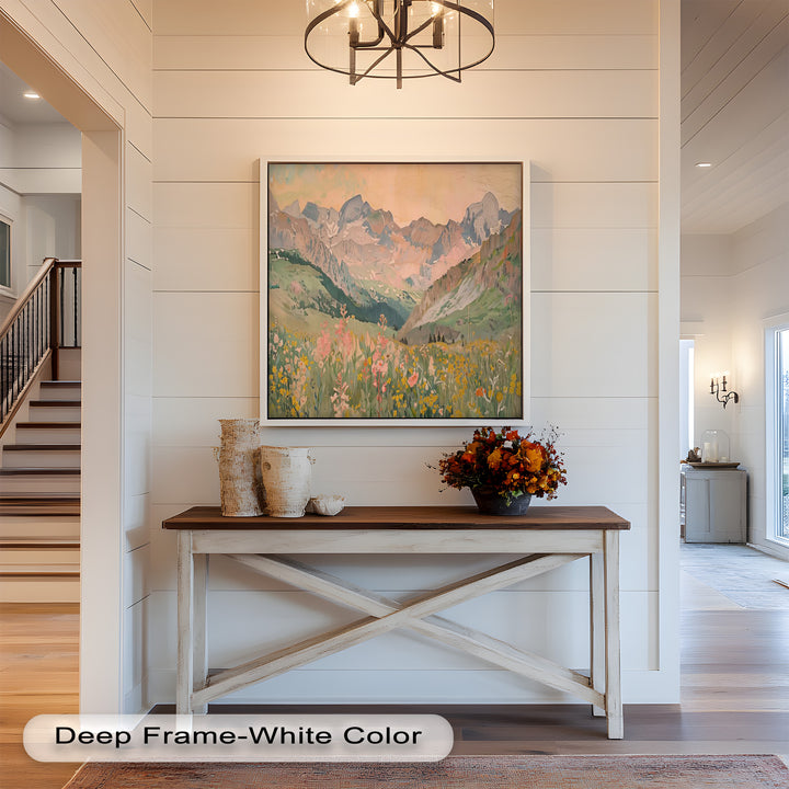 Wildflower Mountain – Serene Landscape Oil Painting