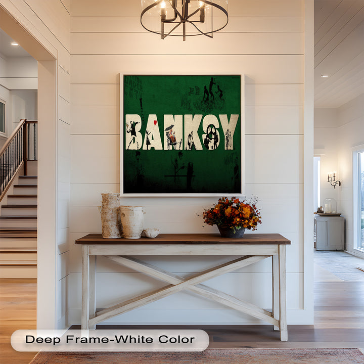 Urban Icons Collide – Banksy Tribute Oil Painting