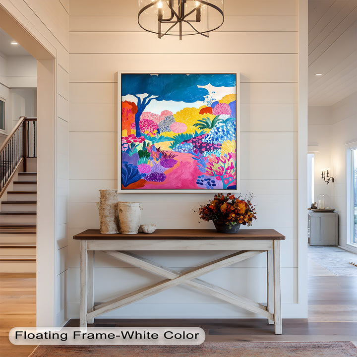 Dreamy Garden Path - Modern Oil Painting