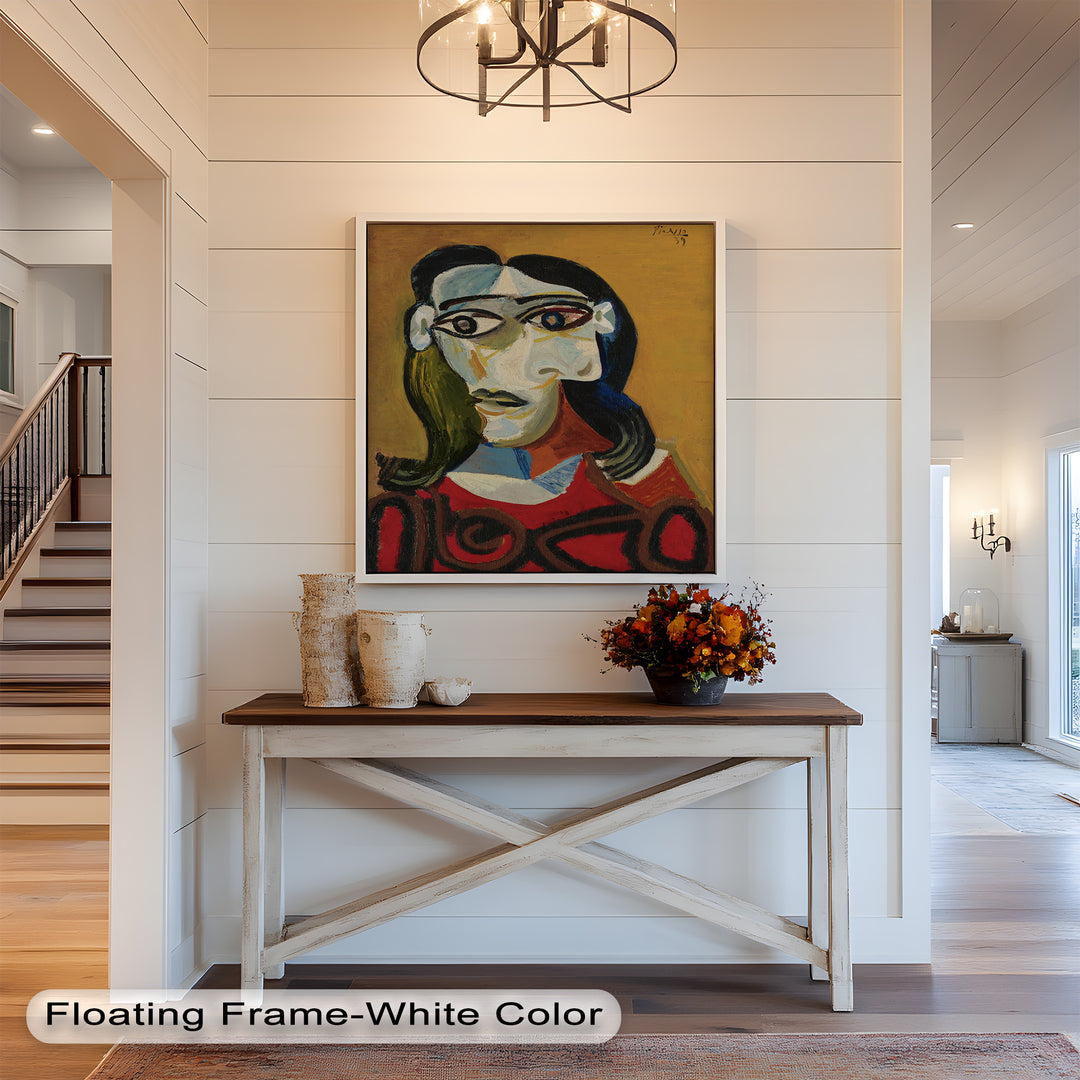Abstract Portrait with Red Garment - Picasso Oil Painting