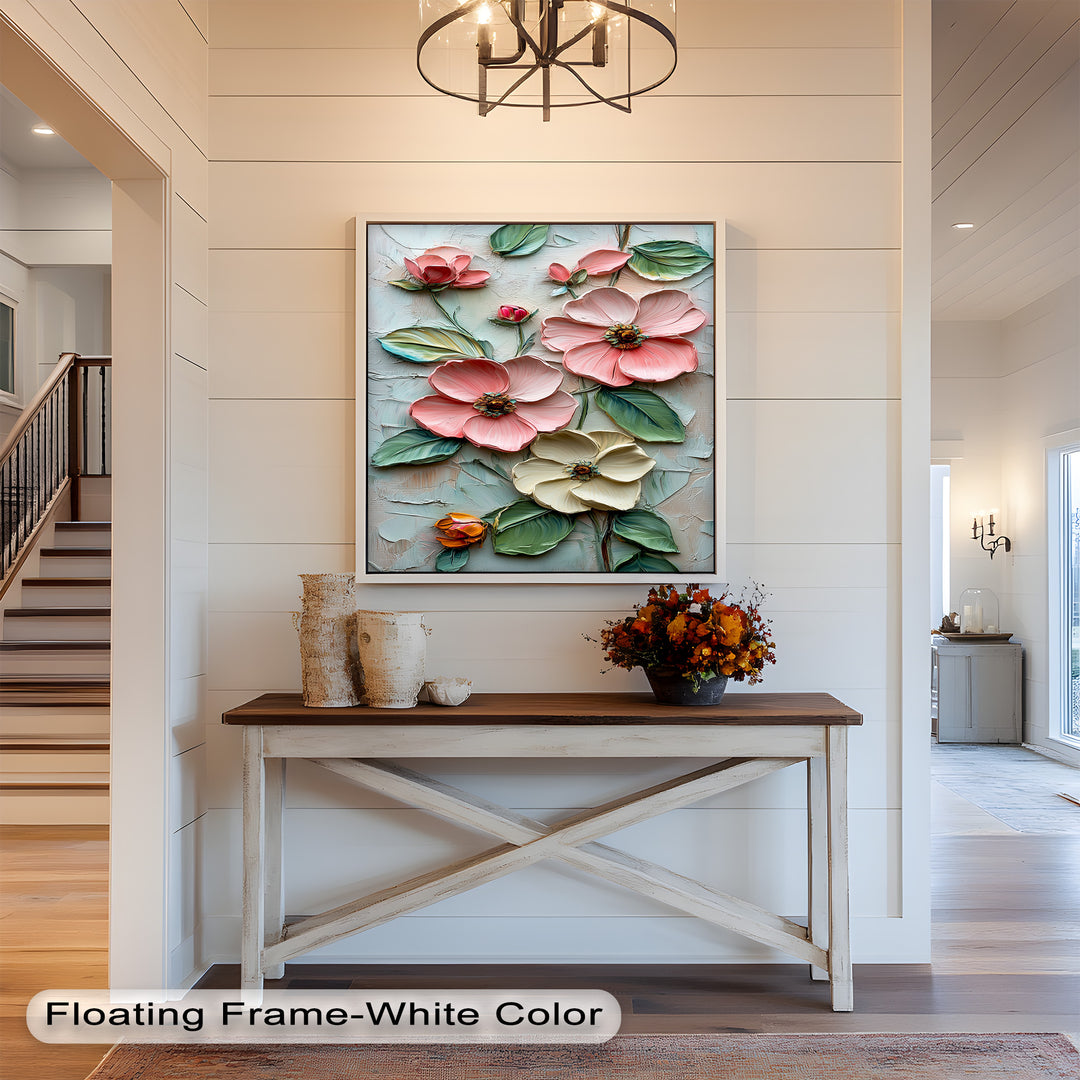 Petal Whispers – Floral Elegance Flower Oil Painting