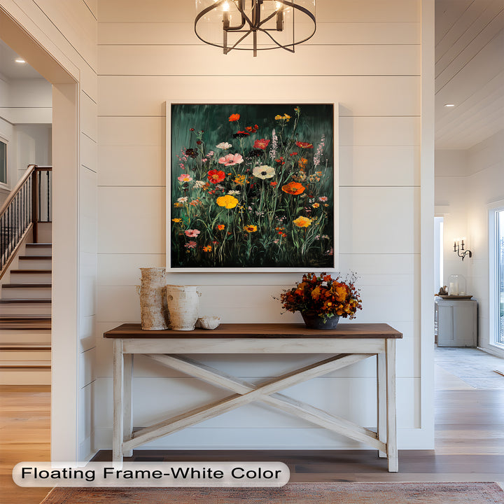 Wild Meadow Bloom – Colorful Field Flowers Flower Oil Painting