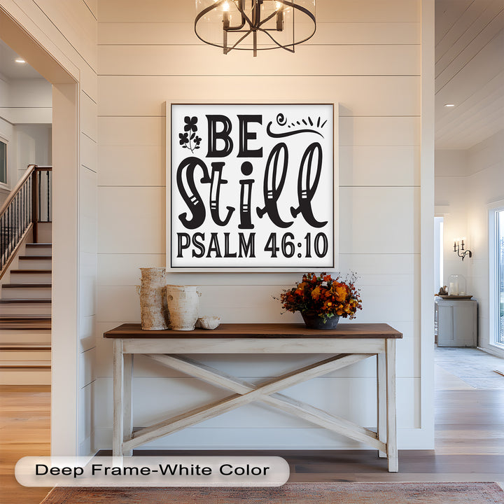 Sei still – Psalm 46:10 Bibel Bibel Ölgemälde