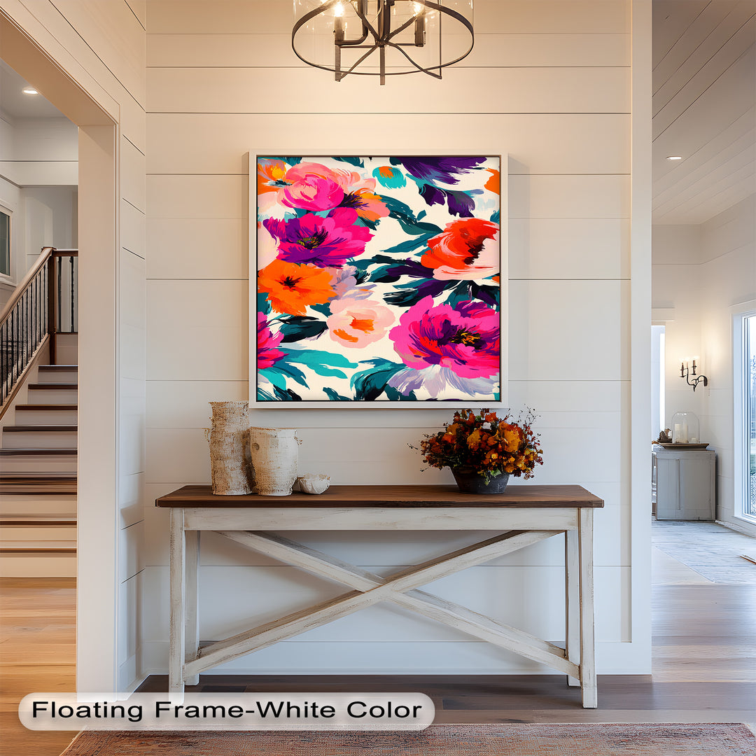 Bold Boho Bloom – Fauvist Floral Explosion Oil Painting