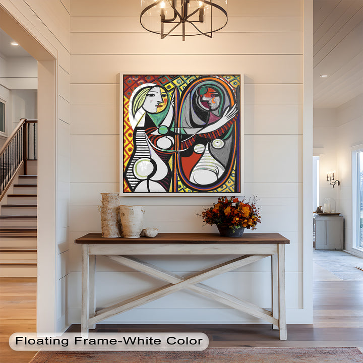 Reflected Identity – Mirror Portrait Picasso Oil Painting