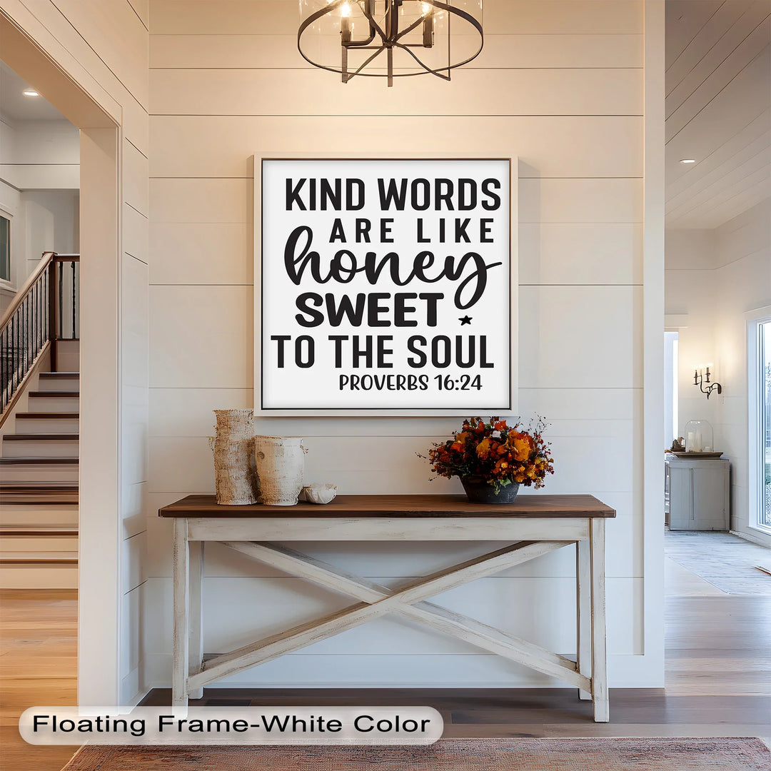 Kind Words Like Honey – Proverbs 16:24 Oil Painting - MyPhotoStation