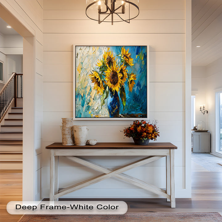 Sunflower Bouquet – Botanical Oil Painting