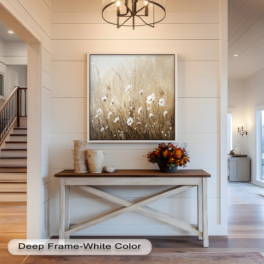 Whispers of Wheat – Floral Oil Painting