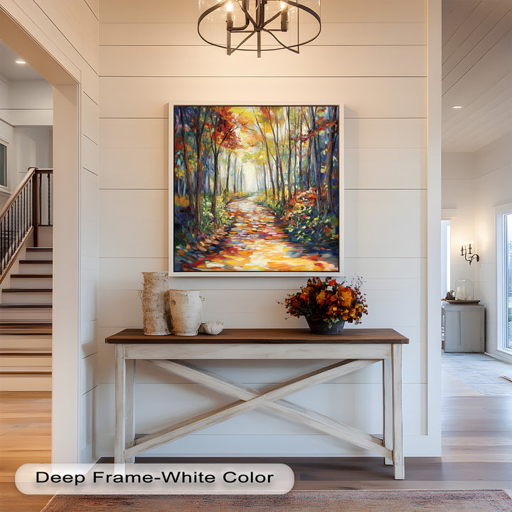 Forest Road to Somewhere – Expressive Oil Painting