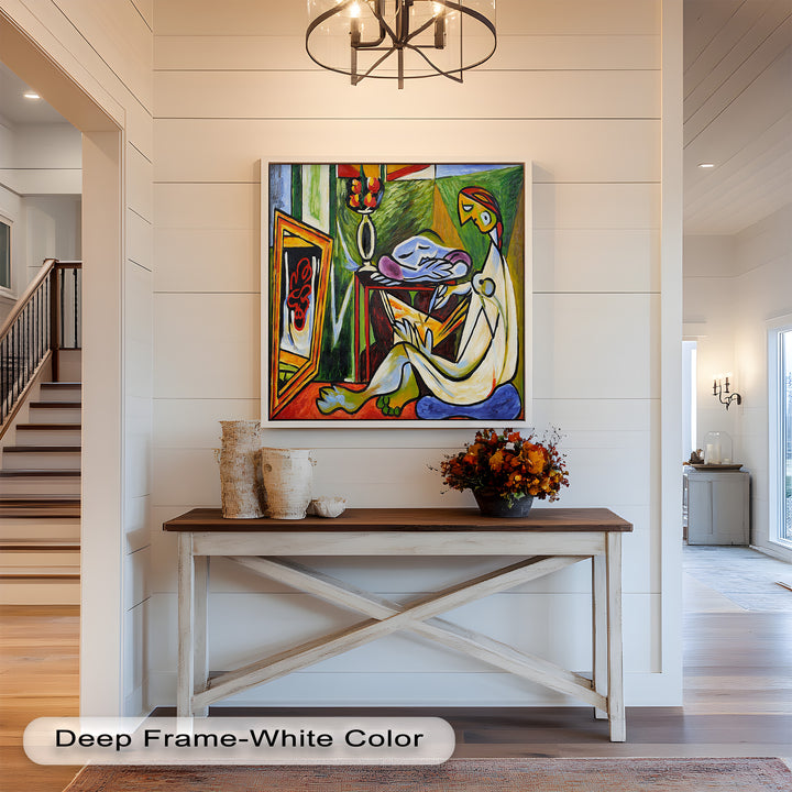 Artist and the Dream – Abstract Interior Scene Picasso Oil Painting