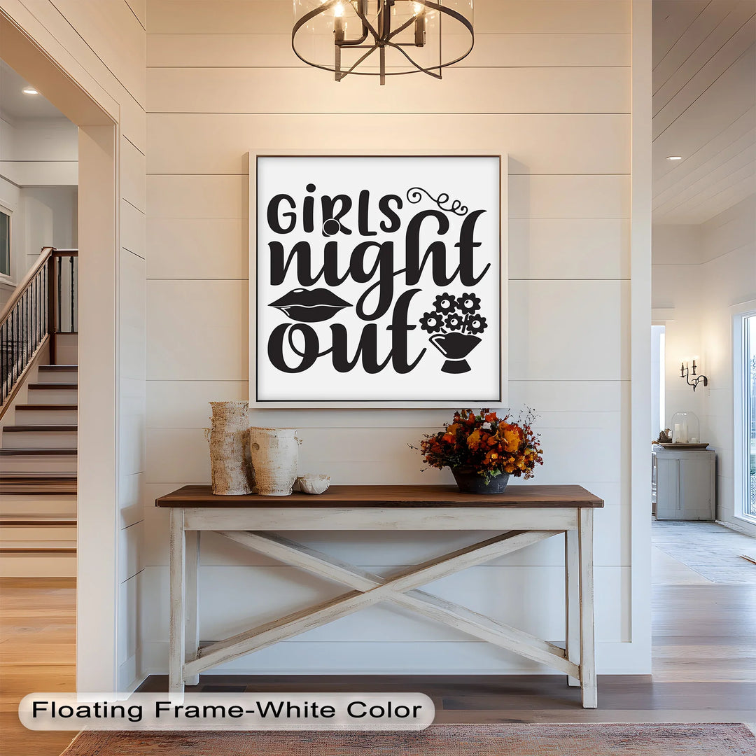 Girls Night Out – Typography Oil Painting - MyPhotoStation