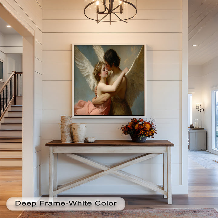 Heavenly Embrace – Cupid and Psyche Renaissance Love Oil Painting